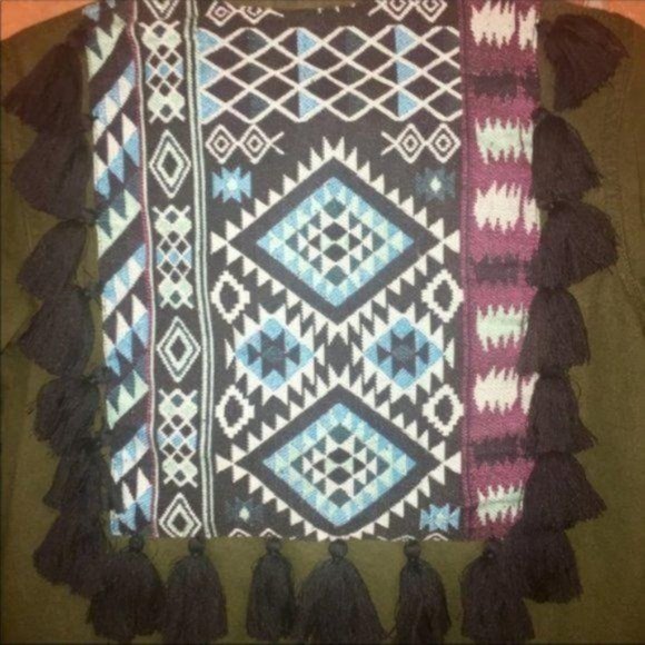 Anthropologie Beautiful Stories Olive Inika Utility Jacket Size XS - Picture 5 of 7